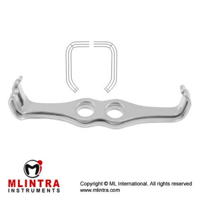 Mathieu Retractor Set of Fig. 1 and Fig. 2 Stainless Steel, 20 cm - 8" Blade Size Fig. 1 / Blade Size Fig. 2 42 x 13 mm - 42 x 26 mm / 47 x 13 mm - 46 x 26 mm